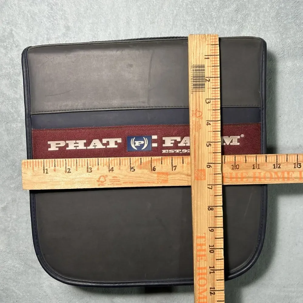 Y2K 2000s Vintage Phat Farm 18 Page CD Disk Case Hard Plastic Top Vtg Grunge 90s